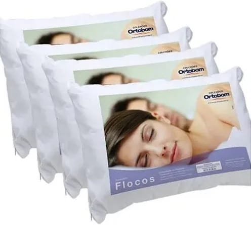 Travesseiro Flocos Ortobom